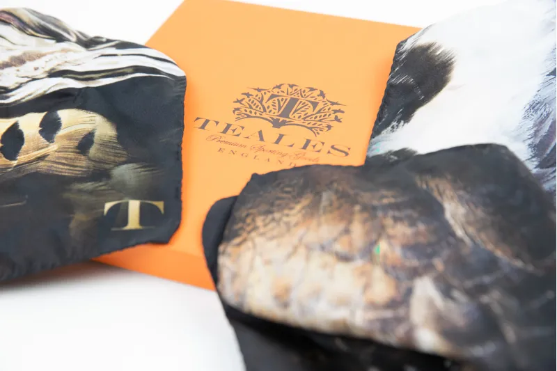 Teales Silk Game Bird Pocket Squares-2